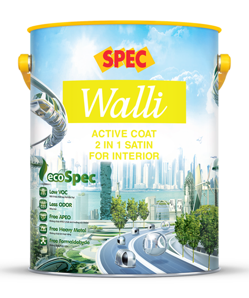 SPEC WALLI ACTIVE COAT 2 IN 1 SATIN FOR INTERIOR 4,375L